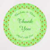 Hübscher Frühling Hochzeit Apfelblüte und Äpfel Etiketten (Design 1)