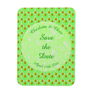 Hübscher Frühling Hochzeit Apfelblüte und Äpfel Magnet