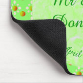 Hübscher Frühling Hochzeit Apfelblüte und Äpfel Mousepad (Ecke)