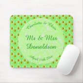 Hübscher Frühling Hochzeit Apfelblüte und Äpfel Mousepad (Mit Mouse)