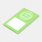 Hübscher Frühling Hochzeit Apfelblüte und Äpfel Post-it Klebezettel (angewinkelt)