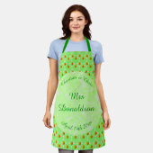 Hübscher Frühling Hochzeit Apfelblüte und Äpfel Schürze (Getragen)