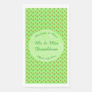 Hübscher Frühling Hochzeit Apfelblüte und Äpfel Serviette