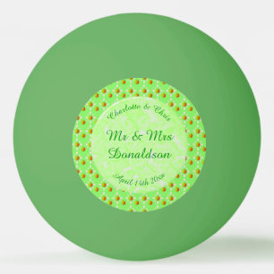 Hübscher Frühling Hochzeit Apfelblüte und Äpfel Tischtennisball