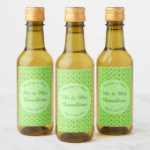 Hübscher Frühling Hochzeit Apfelblüte und Äpfel Weinetikett (Flaschen)