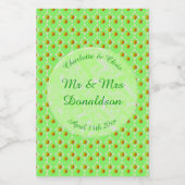Hübscher Frühling Hochzeit Apfelblüte und Äpfel Weinetikett (Einzelnes Label)