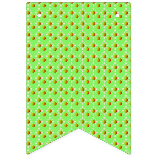 Hübscher Frühling Hochzeit Apfelblüte und Äpfel Wimpelkette (Zweite Fahne)