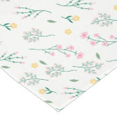 Hübscher Frühlings-Blumenmuster Mittelgroßer Tischläufer (Ecke)