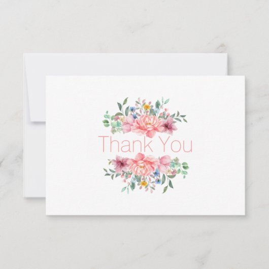 Hübscher Frühlingsflor Dankeskarte (Vorderseite)