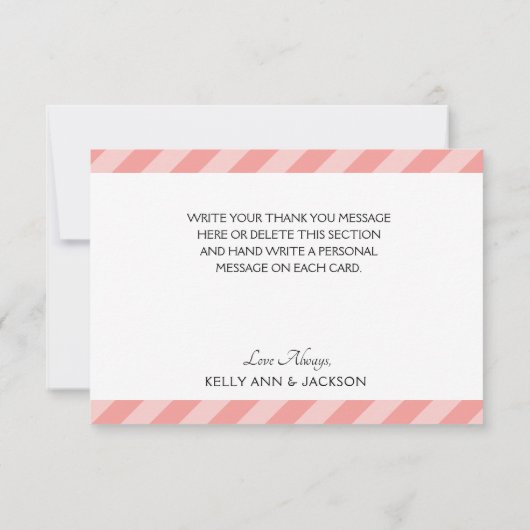 Hübscher Frühlingsflor Dankeskarte (Rückseite)