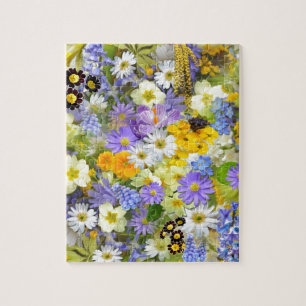 Hübscher Frühlingsfloral Mix Puzzle