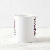 Hübscher Frühlingsgarten-Becher Blumen Schmetterli Kaffeetasse (Mittel)