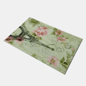 hübscher Frühlingsminzturm, rosa Blumenparis Fußmatte (Schrägansicht)