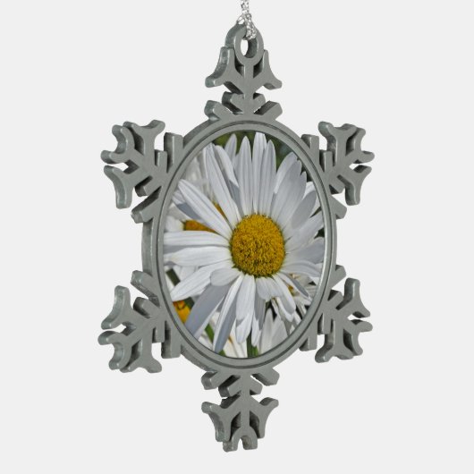 Hübscher Frühlingssornament Schneeflocken Zinn-Ornament (Links)