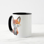 Hübscher Fuchs Kaffeebecher | Kawaii Fuchs Becher Tasse (Vorderseite Links)
