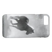 Hübscher galoppierender Pferdeschwarzweiss-kasten Case-Mate iPhone Hülle (Rückseite (Horizontal))