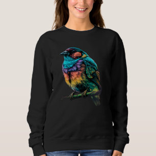 Hübscher Garten Kolibri Bunter Fink Sweatshirt