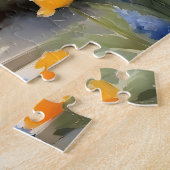 Hübscher Garten mit Rosenblumen Puzzle (Seite)