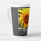 Hübscher Gärtner Sprichwort Gelb Sonnenblume Milchtasse (Linke Ecke)