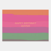 Hübscher Geburtstag Geschenkpapier Set (Vorderseite 3)