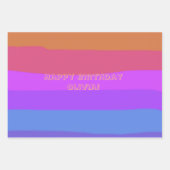 Hübscher Geburtstag Geschenkpapier Set (Vorderseite 2)