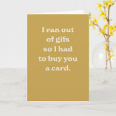 Hübscher Geburtstag moderne, gelbe alberne Sarkast Karte (Gelbe Blume)