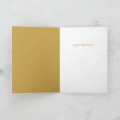 Hübscher Geburtstag moderne, gelbe alberne Sarkast Karte (Innenseite)