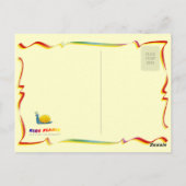 Hübscher Geburtstagskarte mit niedlicher Schnecke Postkarte (Rückseite)