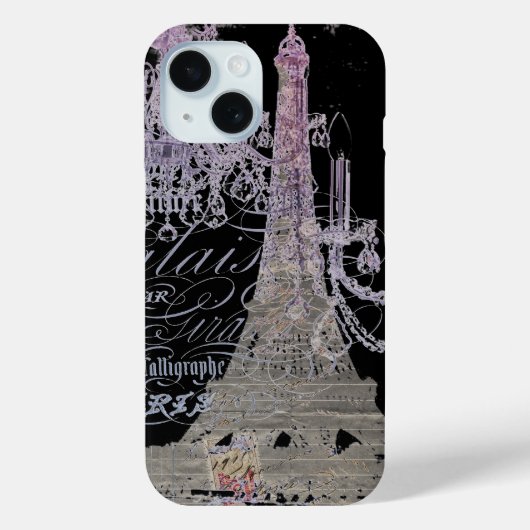 hübscher, geistlicher Liebe-Paris-Eiffelturm Case-Mate iPhone Hülle (Rückseite)