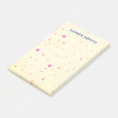 Hübscher, gelber Individuelle Name Post-it Klebezettel (angewinkelt)