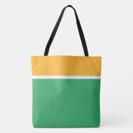 Hübscher, gelbgelber, weißer, grüner Farbblock Tasche