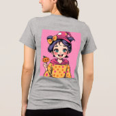 Hübscher Girl Halloween Trimix T - Shirt (Rückseite)