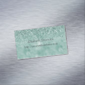Hübscher Glam Glitz Glitzer Magnetische Visitenkarte (Beispiel)