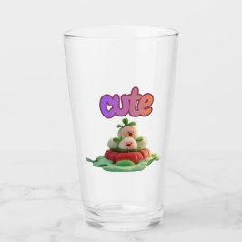 Hübscher Glasbecher "Cute Garden Delights" Glas