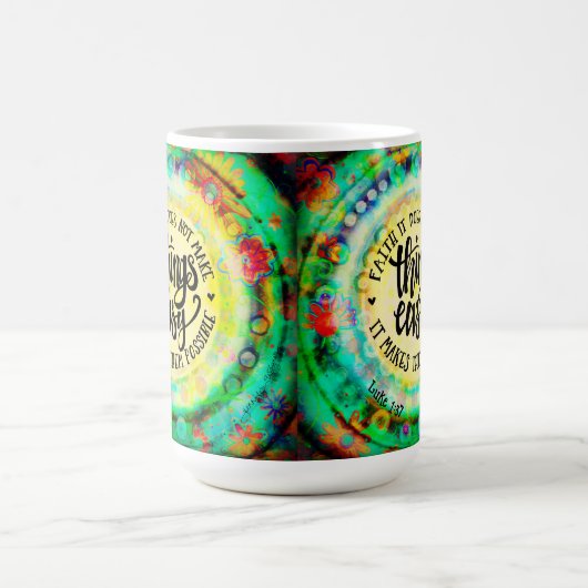 Hübscher Glaube macht Dinge möglich Kaffeetasse (Mittel)