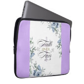 Hübscher Glaube über Angst auf der Elektronik-Bag Laptopschutzhülle (Vorne Rechts)