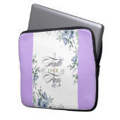 Hübscher Glaube über Angst auf der Elektronik-Bag Laptopschutzhülle (Vorderseite Links)