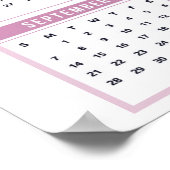 Hübscher Glittery Lily 2025 Kalender Poster (Ecke)