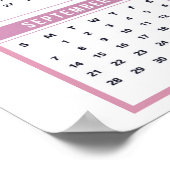 Hübscher Glittery Lily 2025 Kalender Poster (Ecke)