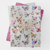 Hübscher Glitzer Geschenkpapier Set (Beispiel)