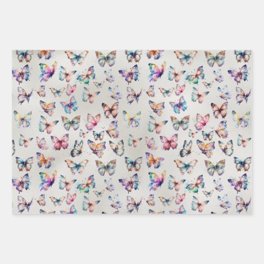 Hübscher Glitzer Geschenkpapier Set (Vorderseite)