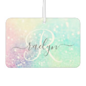 Hübscher Glitzer Holographic Iridescent Girl Autolufterfrischer (Vorderseite)