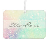 Hübscher Glitzer Holographic Iridescent Girl Autolufterfrischer (Rückseite)