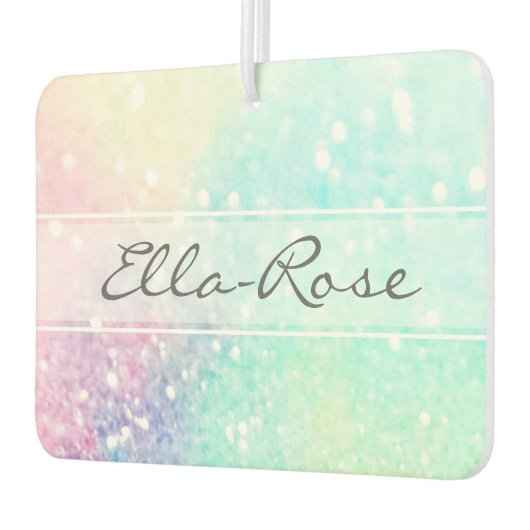 Hübscher Glitzer Holographic Iridescent Girl Autolufterfrischer (Links)