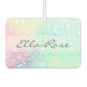 Hübscher Glitzer Holographic Iridescent Girl Autolufterfrischer (Vorderseite)