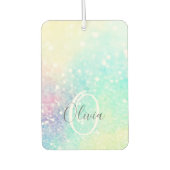 Hübscher Glitzer Holographic Iridescent Girl Autolufterfrischer (Vorderseite)