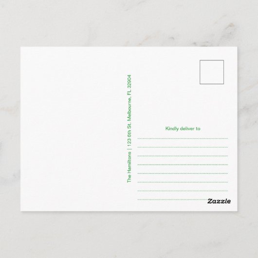 Hübscher Glitzer Irish Sessing St. Patrick's Day Postkarte (Rückseite)