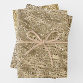 Hübscher Glitzer Zebra Print Sparkon Geschenkpapier Set (Beispiel)