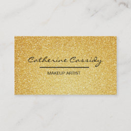Hübscher GoldGlitzer-Schein, Make-upkünstler Visitenkarte