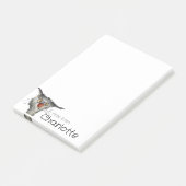 Hübscher Graue Cartoon Post-it Klebezettel (angewinkelt)